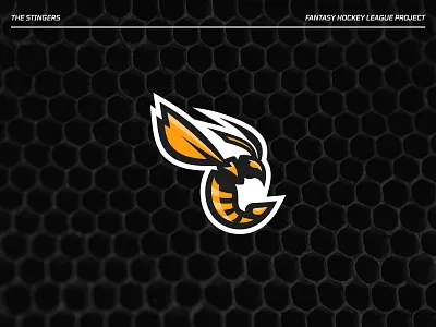 The Stingers – Hockey Logo Concept athletics branding design graphic design hockey identity identity design illustration logo logo design sports sports branding vector