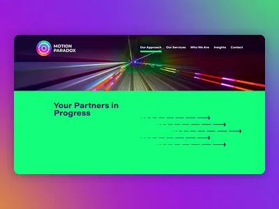 Solving the Motion Paradox branding color design illustration ui ux webdesign webdevelopment website
