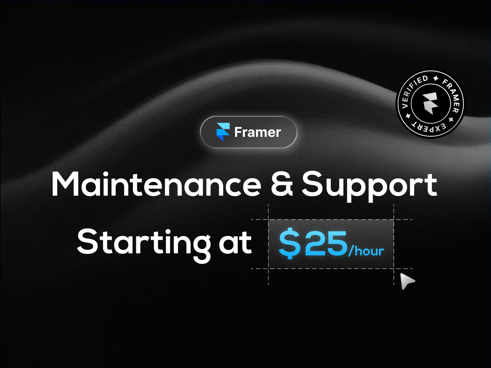 Example of Framer Website Maintenance