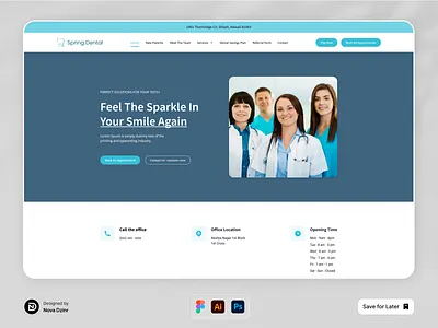 Dental website design dentalclinic healthcareui medicalwebsite uidesign webdesign