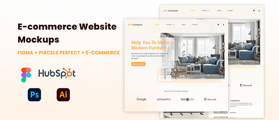 Furniture Website Design app design app screens branding business website business website design design ecommerce furniture website illustration landing page mockups selling website ui ux website design website mockups