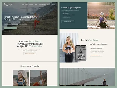 Full Squarespace Redesign & Develop | Cate Sanders Health design redesign squarespace web design web develop