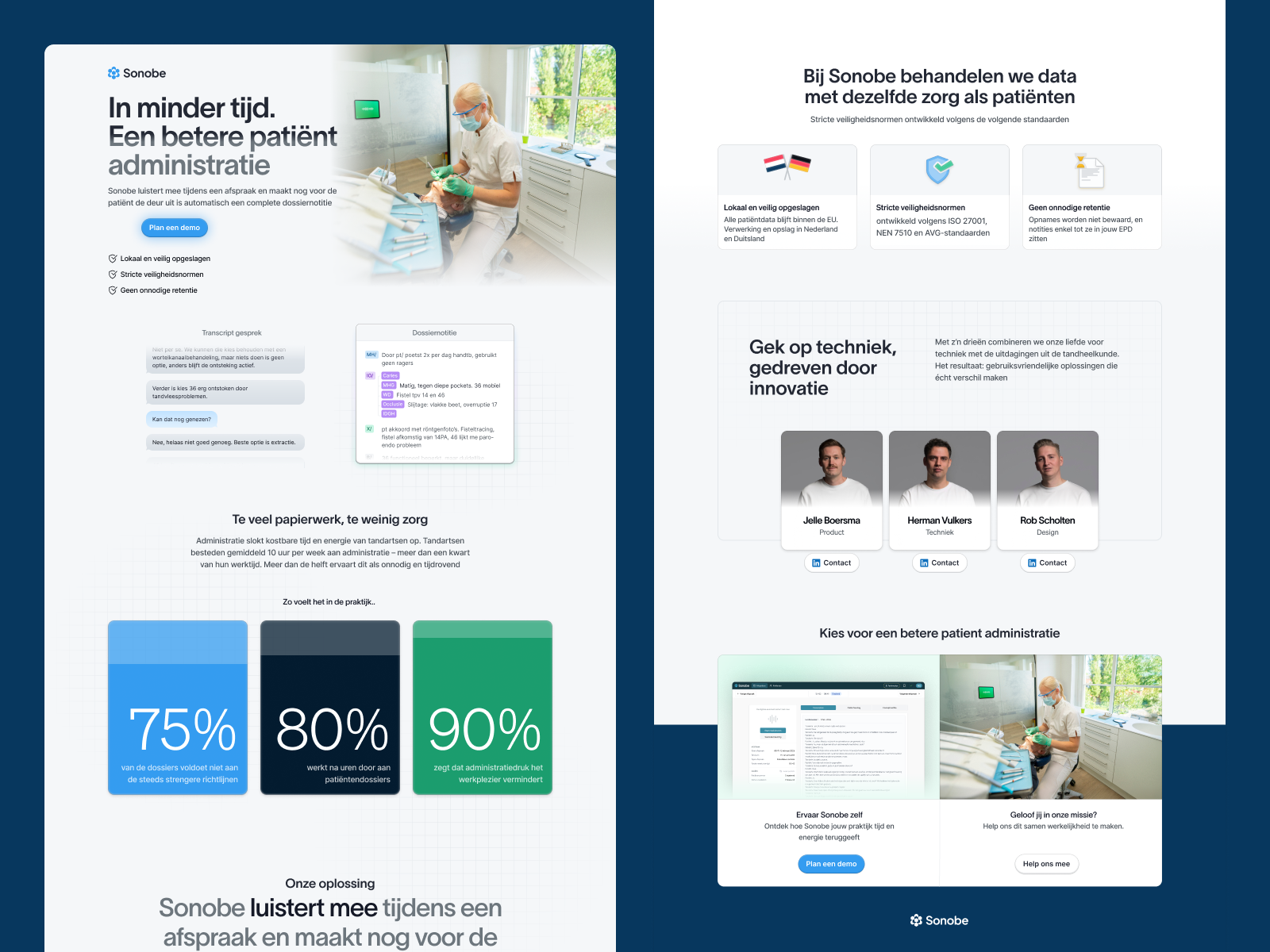 I co-founded Sonobe to transform dental care