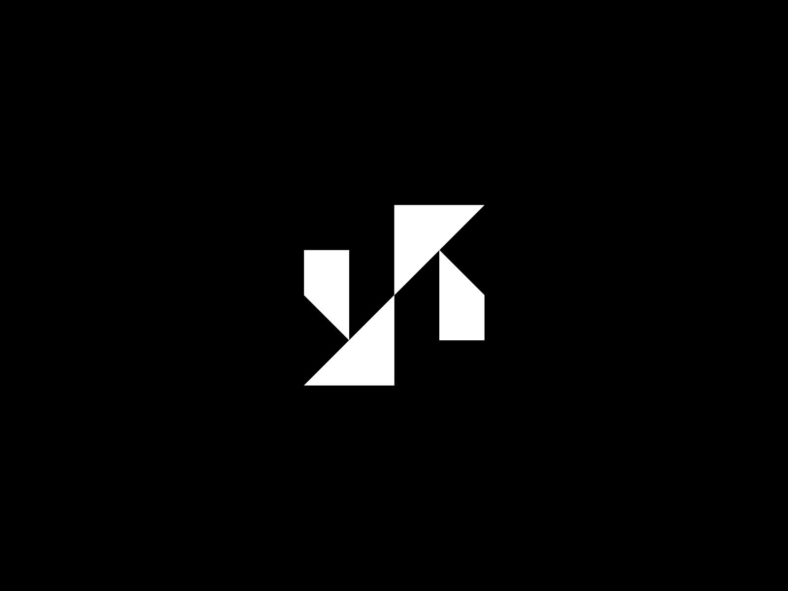 Geometric Restore Arrow Symbol Logo abstract logo arrow sign logo branding brandmark logo logo design logo for sale minimal modern recycle logo refresh restore logo rotate arrow logo rotated logo tech two arrow