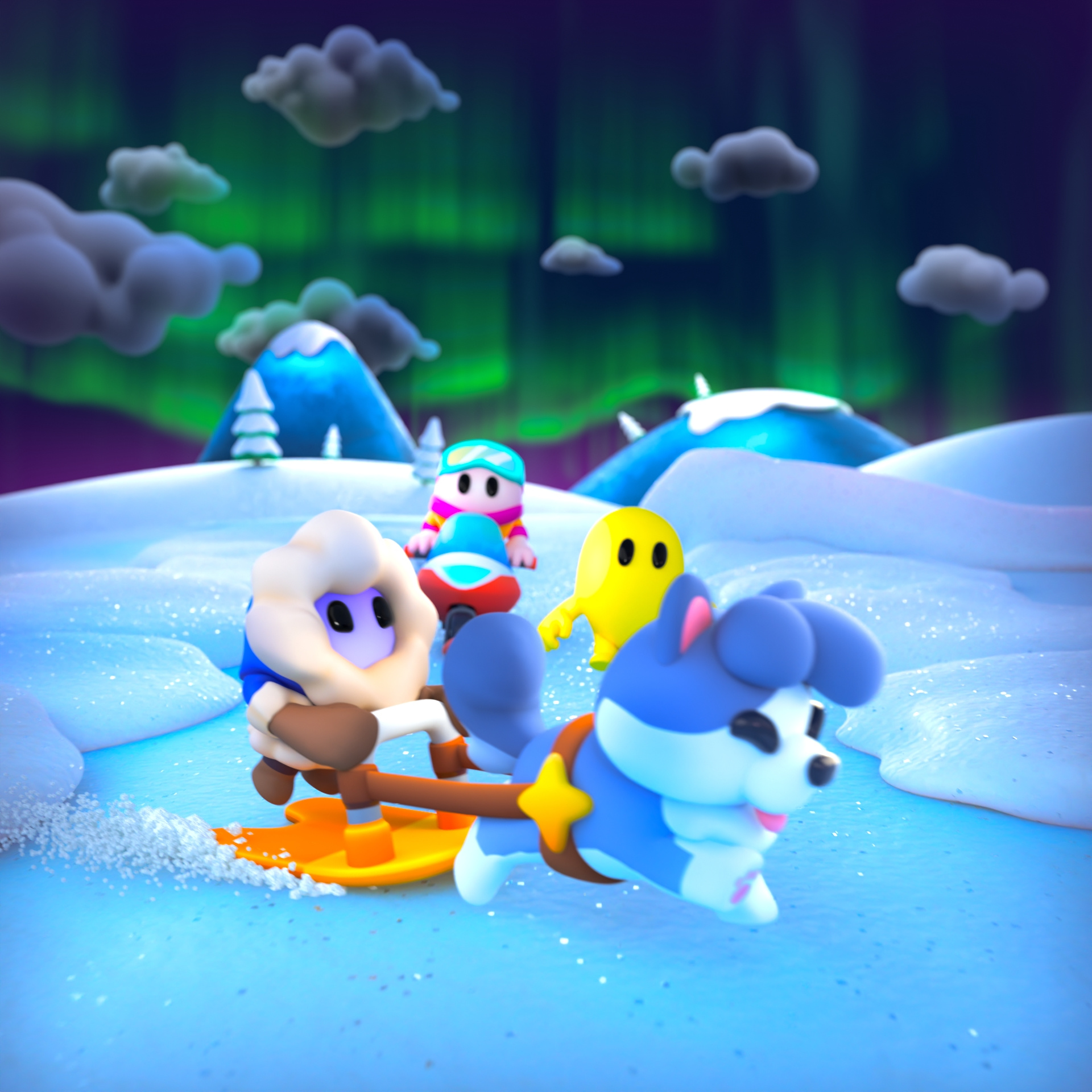 Pocket Champs Winter Trailer 3d 3d character b3d blender