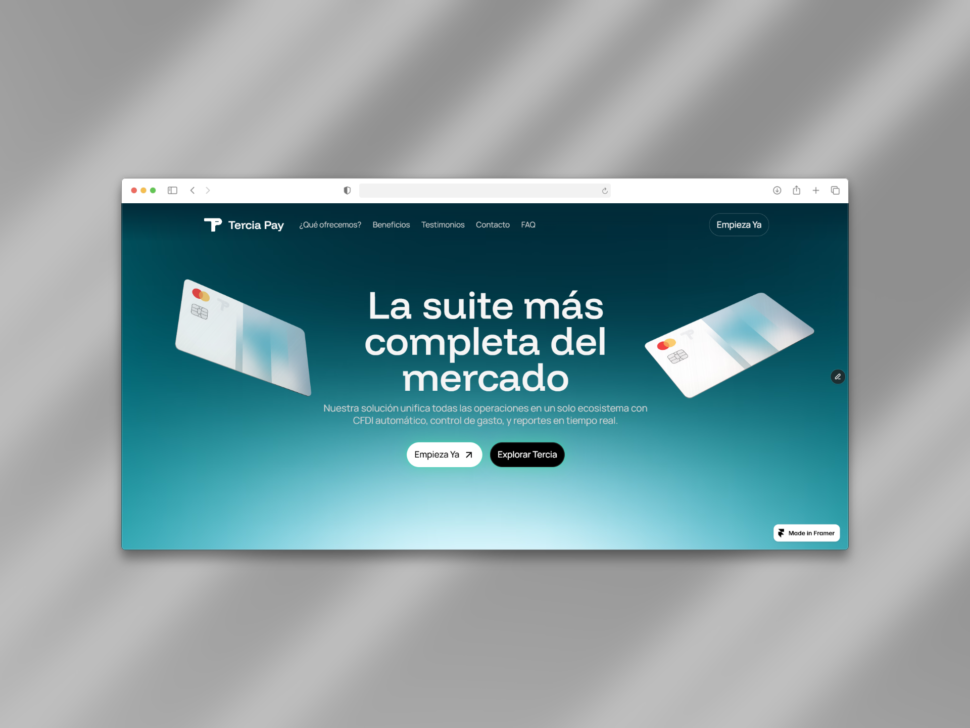 Example of High Converting Framer Website