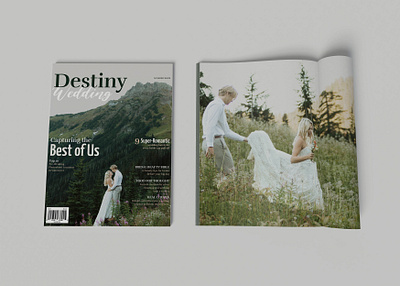 Destiny Wedding Magazine branding design graphic design logo typography