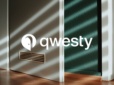Qwesty abstract logo branding design door logo logo design minimalist logo mobile app modern logo q logo real estate vector