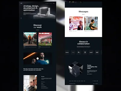 Cube-Web Design design graphic design typography ui ux web design