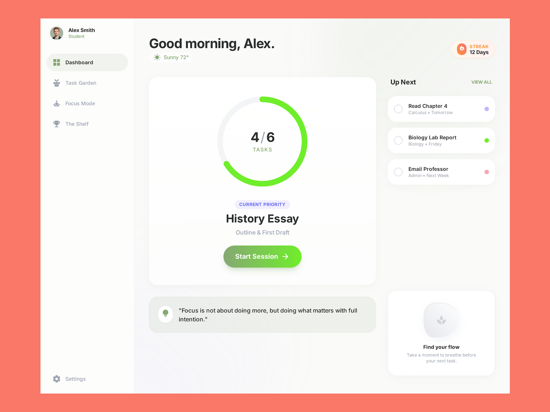 Student organization dashboard