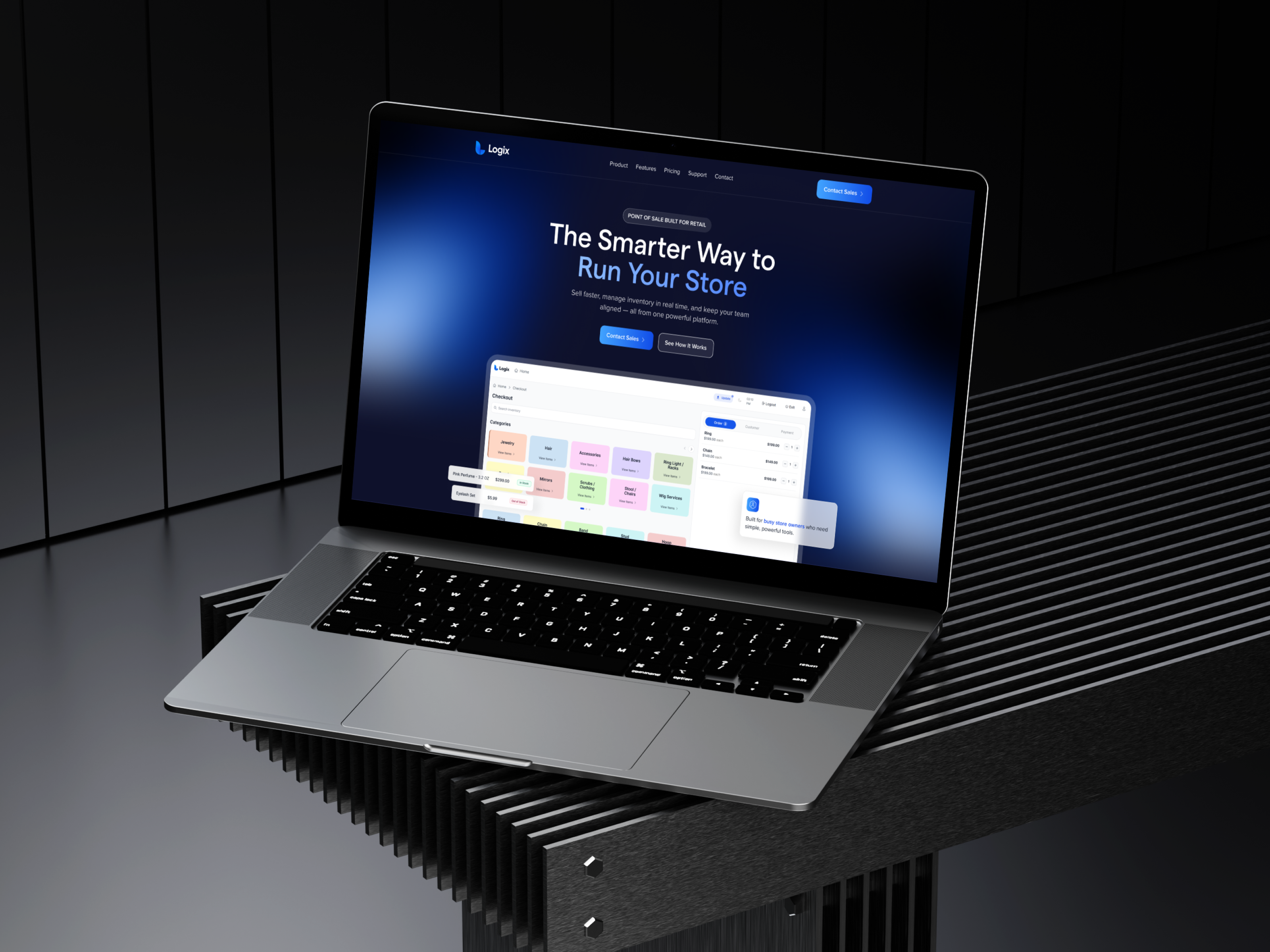 Example of LogixPOS Landing Page