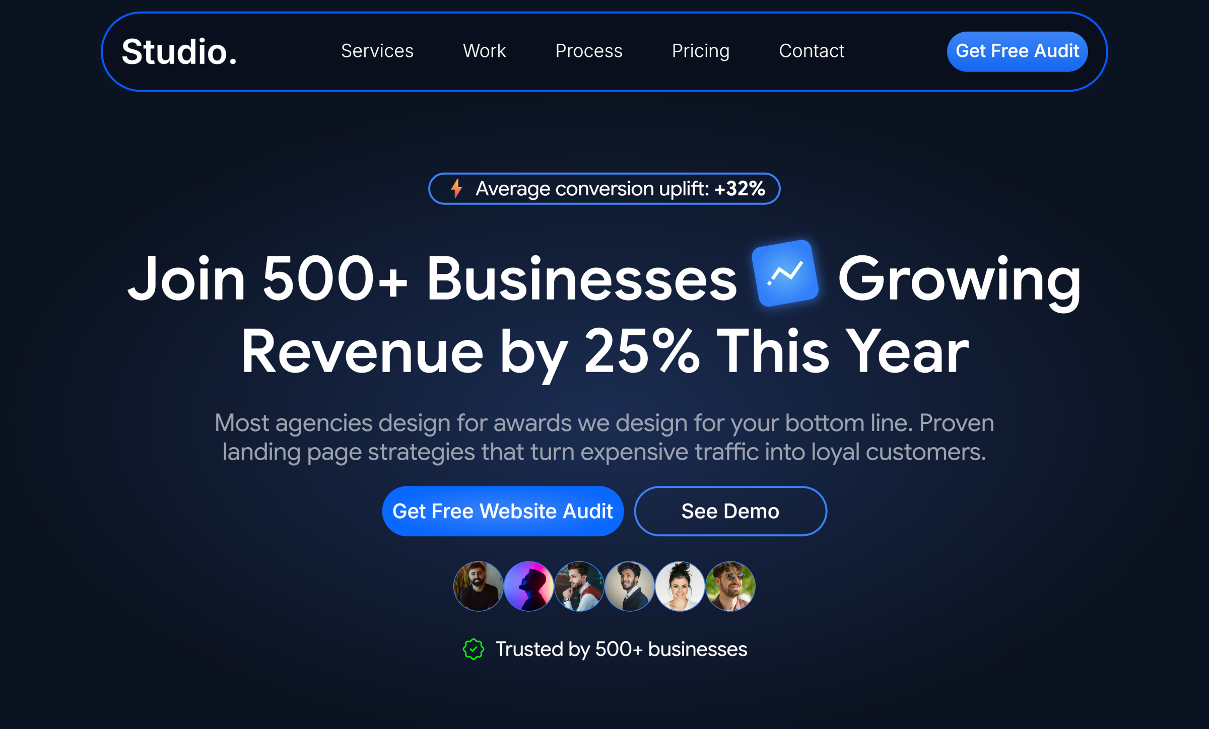 Example of Landing Page Design & Development
