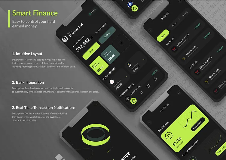 Bank Finance Mobile Application ui ux design app design graphic design ui ux