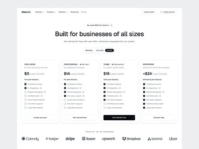 Pricing Page app design app web monthly plan plans price pricing select plan stripe ui ui design ux ux design web design website