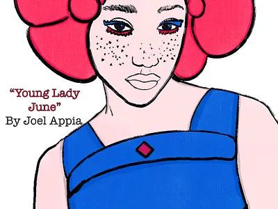 “Young Lady June” illustration design illustration