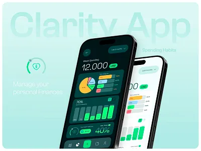 Finance Manager App app design finances financial habits spending ui