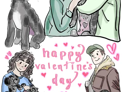 Custom Portraits customartwork customportraits handdrawn holidays petportraits valentinesday