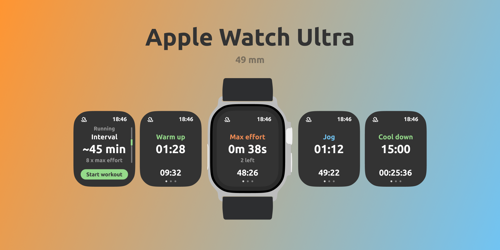 Example of Smart Fitness Watch App