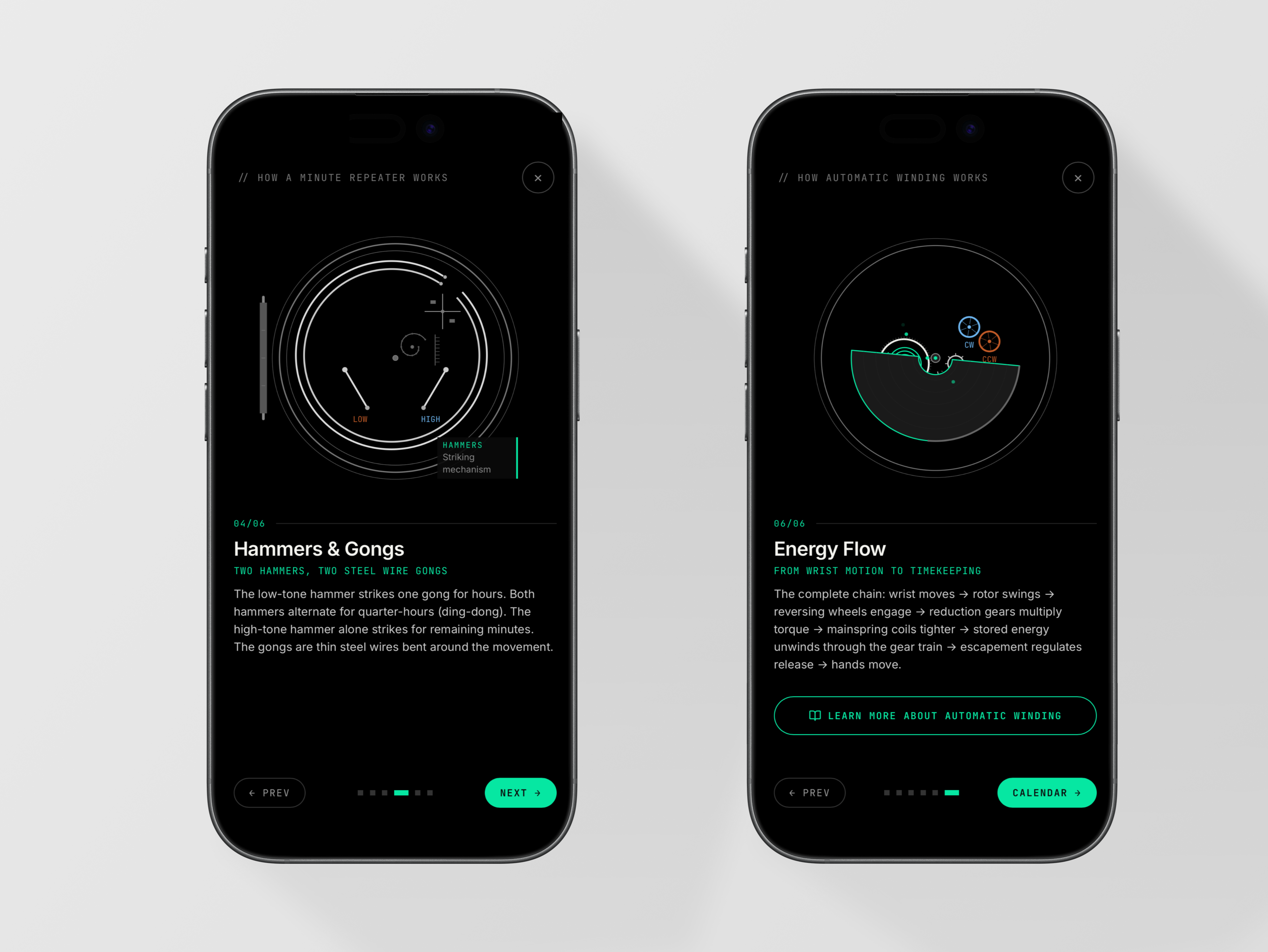 Mobile app - Mainspring ai animation app button carousel clean clear dark dark ui flat ios minimal mobile motion graphics social typography ui ux