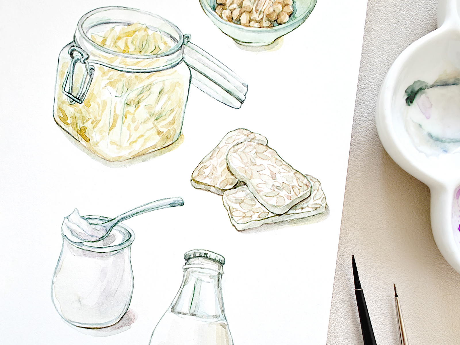 Probiotic foods chapter illustration