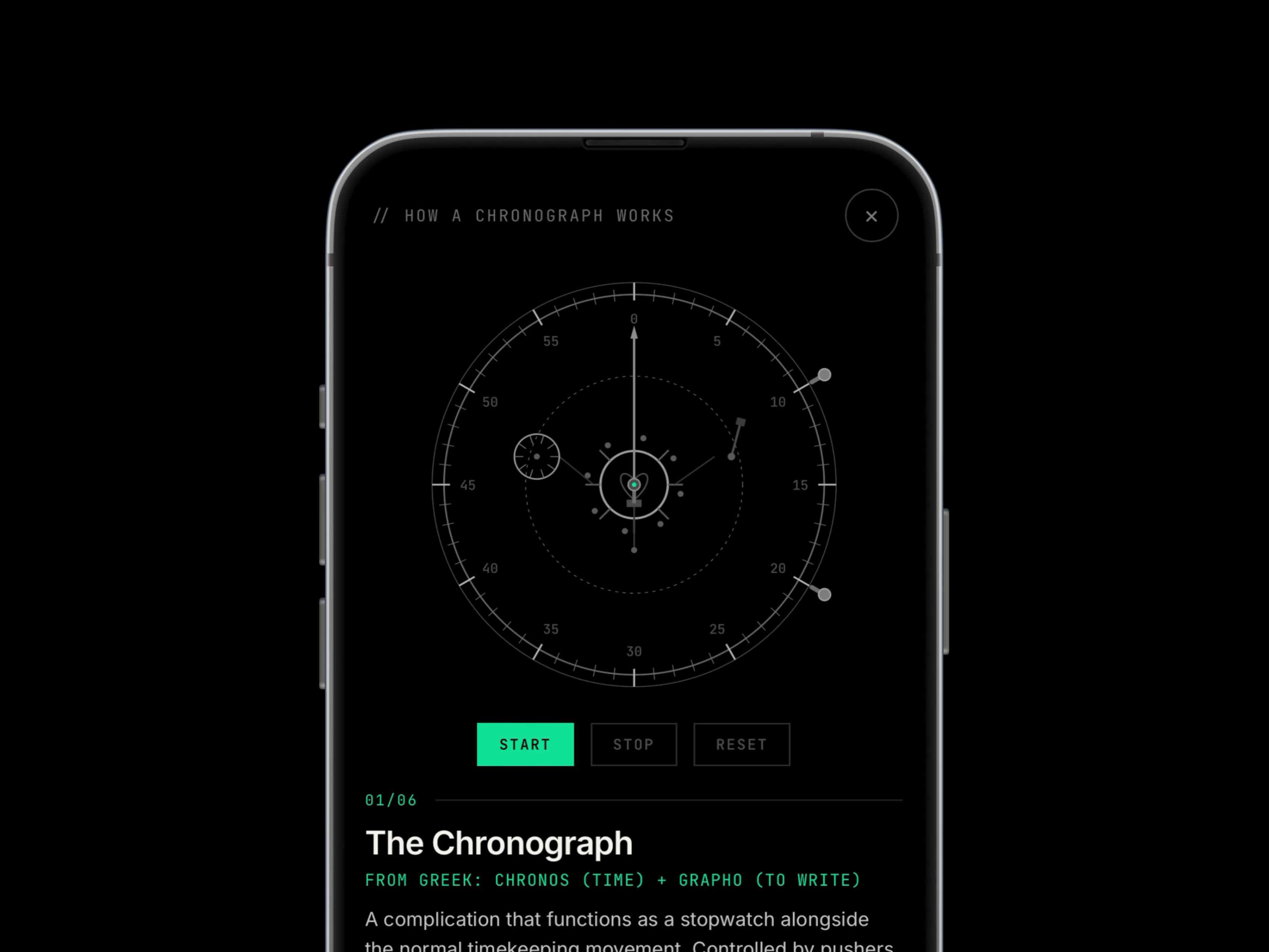Mobile app animation - Mainspring