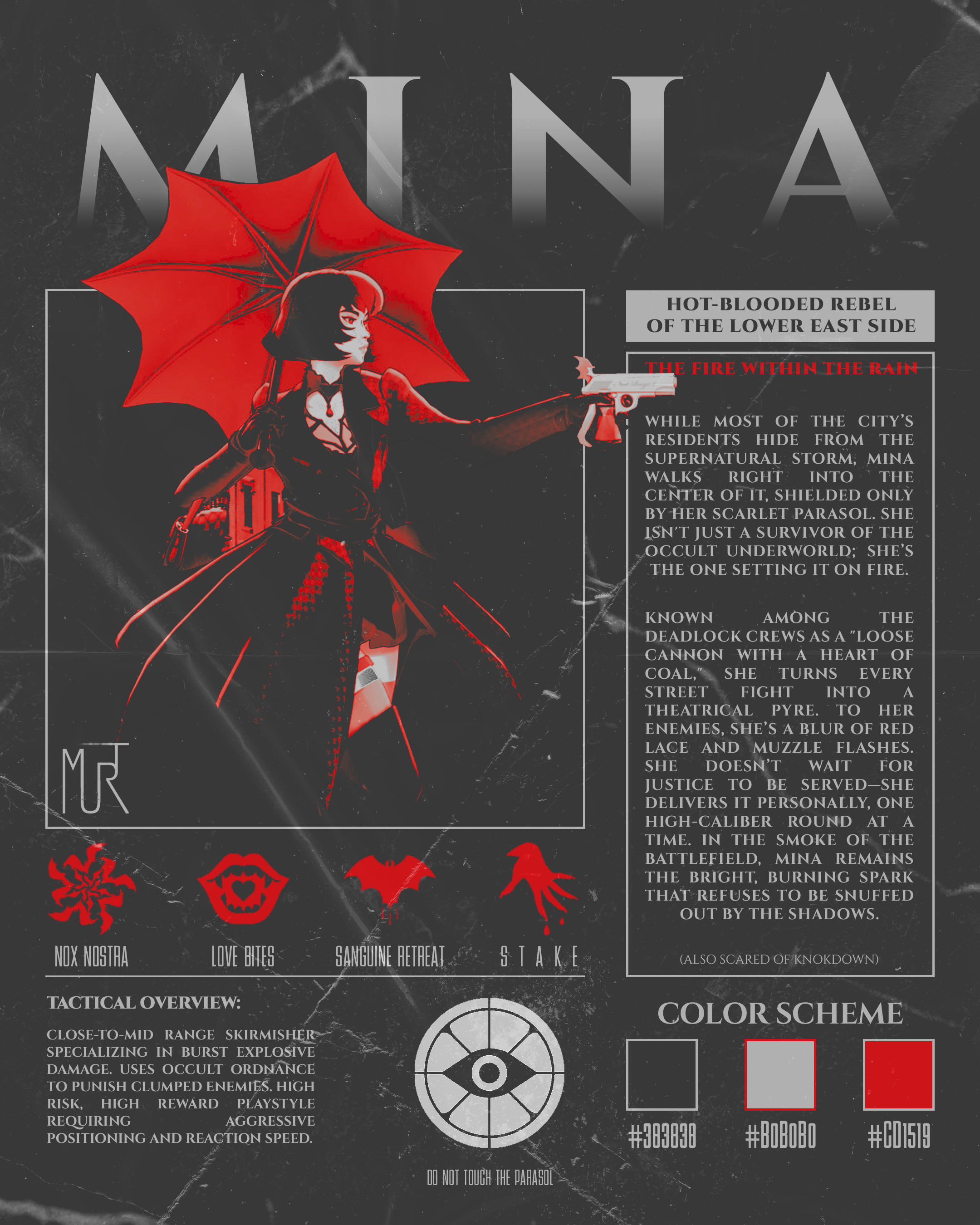 Concept Poster | Mina | Deadlock adobe photoshop branding design graphic design illustration photoshop poster ui
