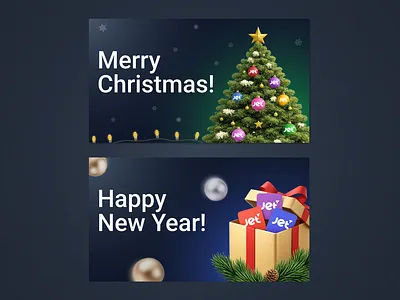 Christmas Banners for Support Chat branding cover design graphic design poster design visual graphic