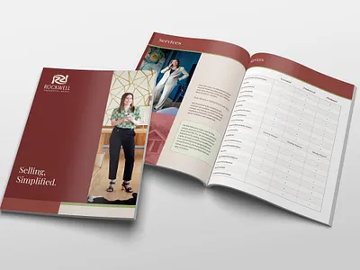 Services Booklet booklet listing presentation print real estate