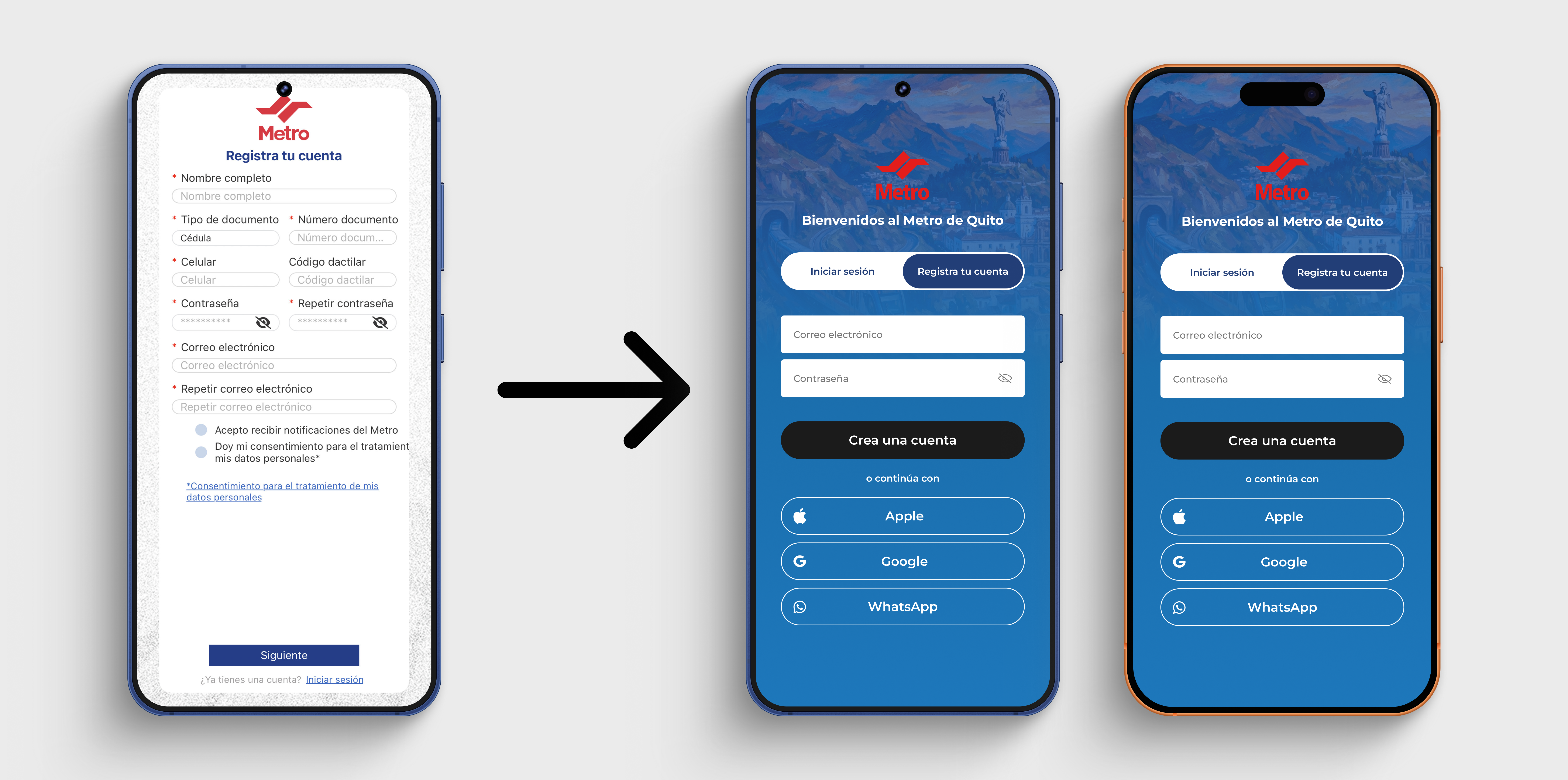 🛠️ Redesigning the Metro de Quito onboarding flow UI