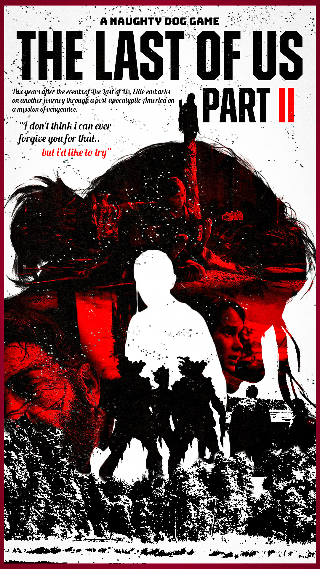 THE LAST OF US PART II POSTER VINTAGE CRUNGE I Proyecto Personal