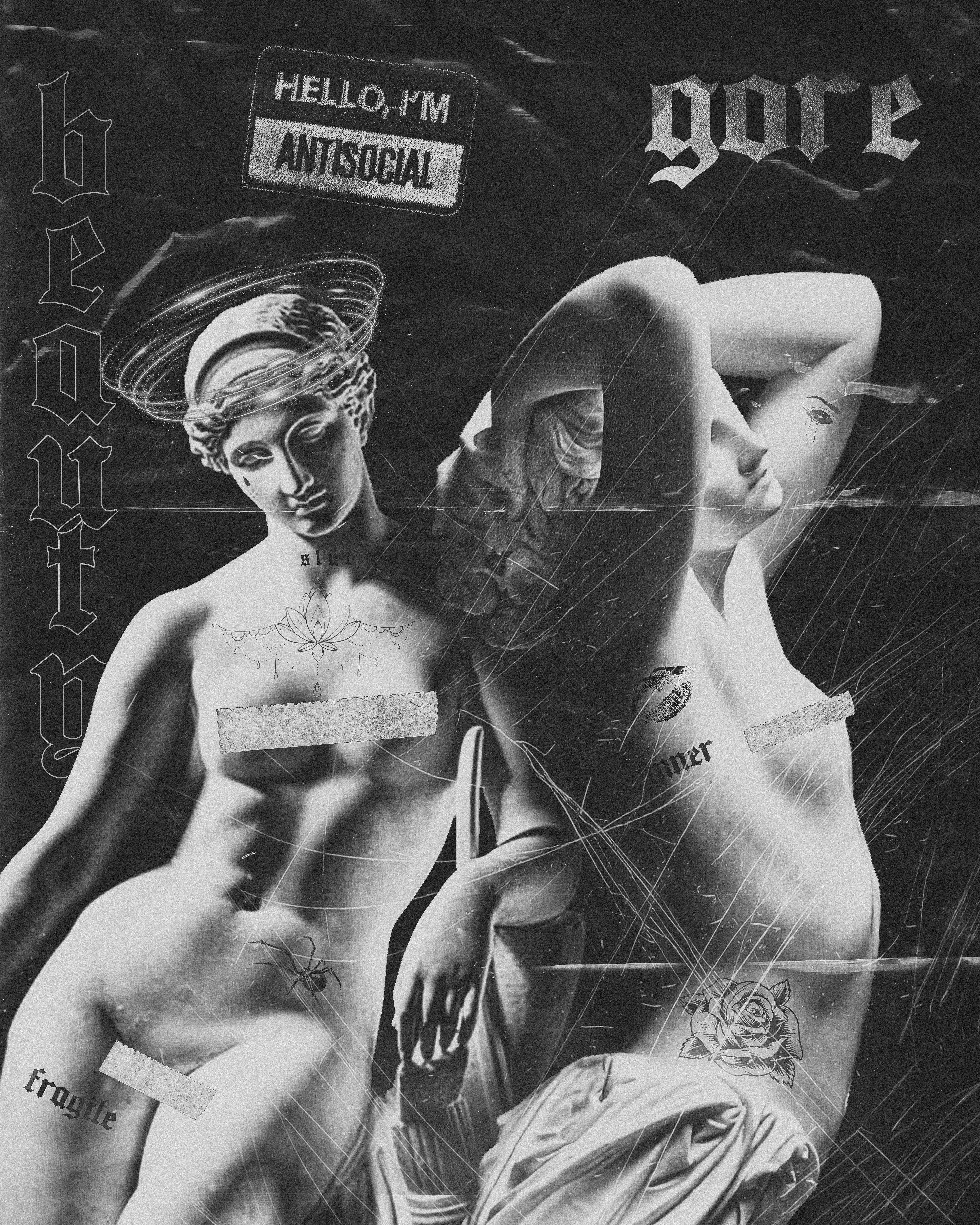 "Gore Beauty" | poster graphic design illustration poster