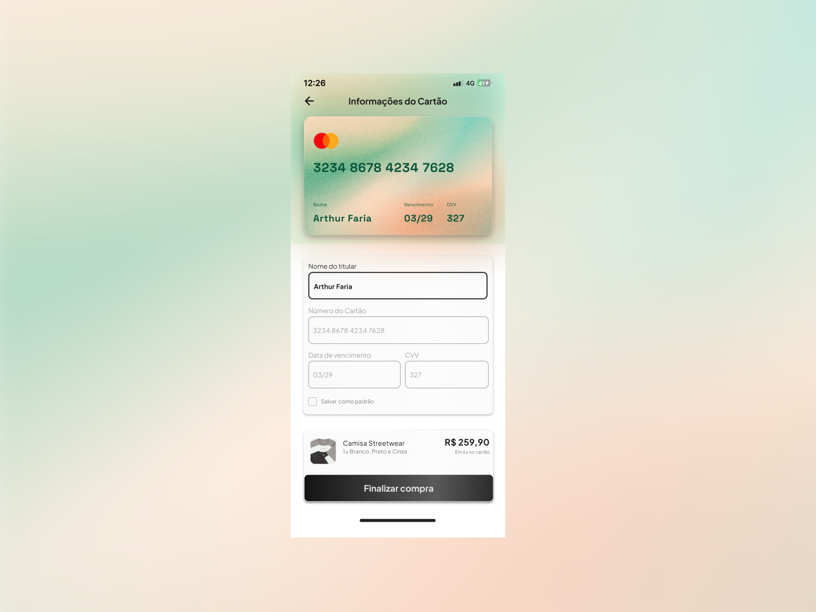 Credit Card Checkout buy checkout credit card payment placeholder ui