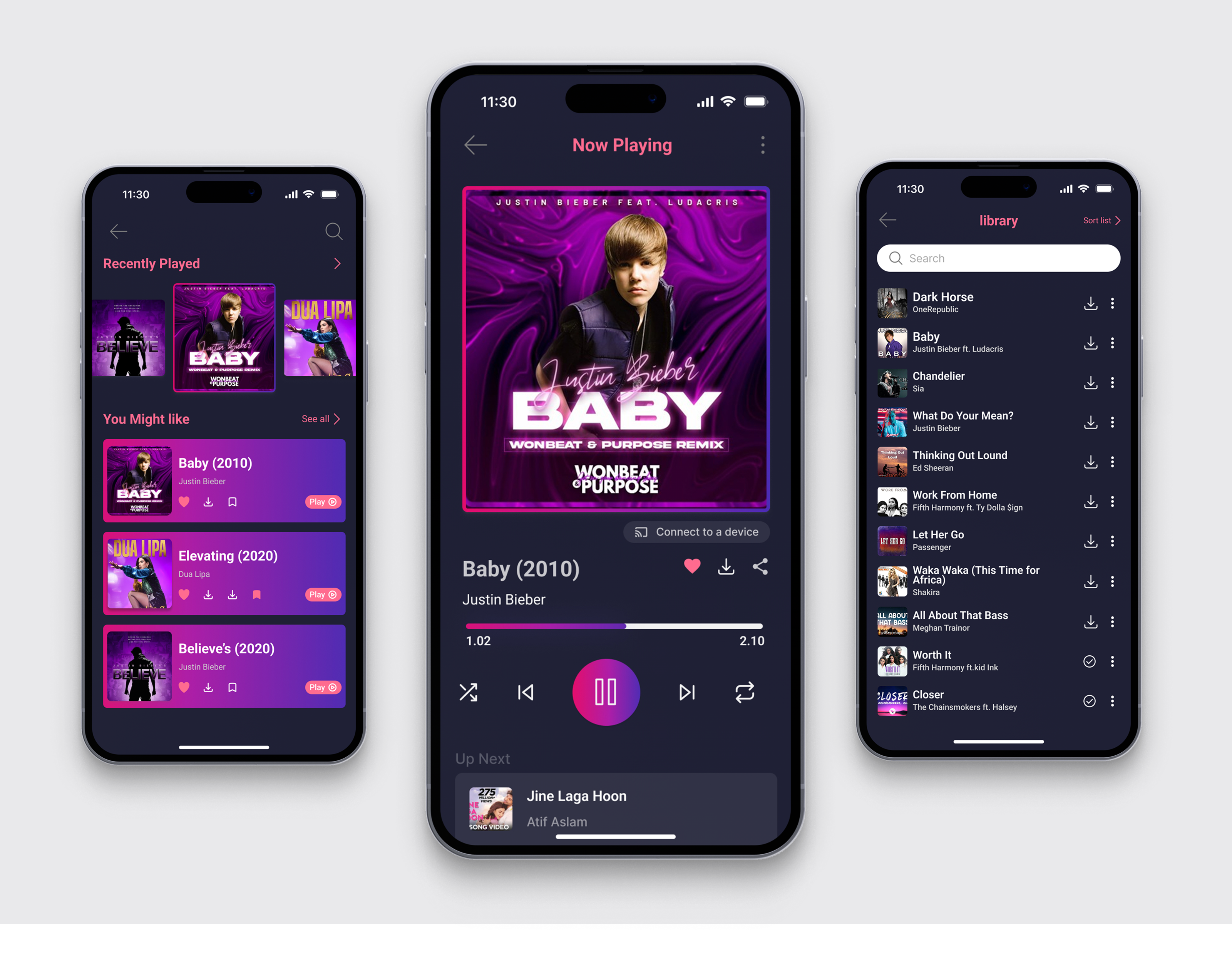 Music Player Mobile App UI – Dark Neon Experience appdesign appui darkui designinspiration dribbble figmadesign interface minimalui mobileapp mobileui modernui musicapp musicplayer neonui productdesign uiconcept uidesign uiinspiration uiux uxdesign