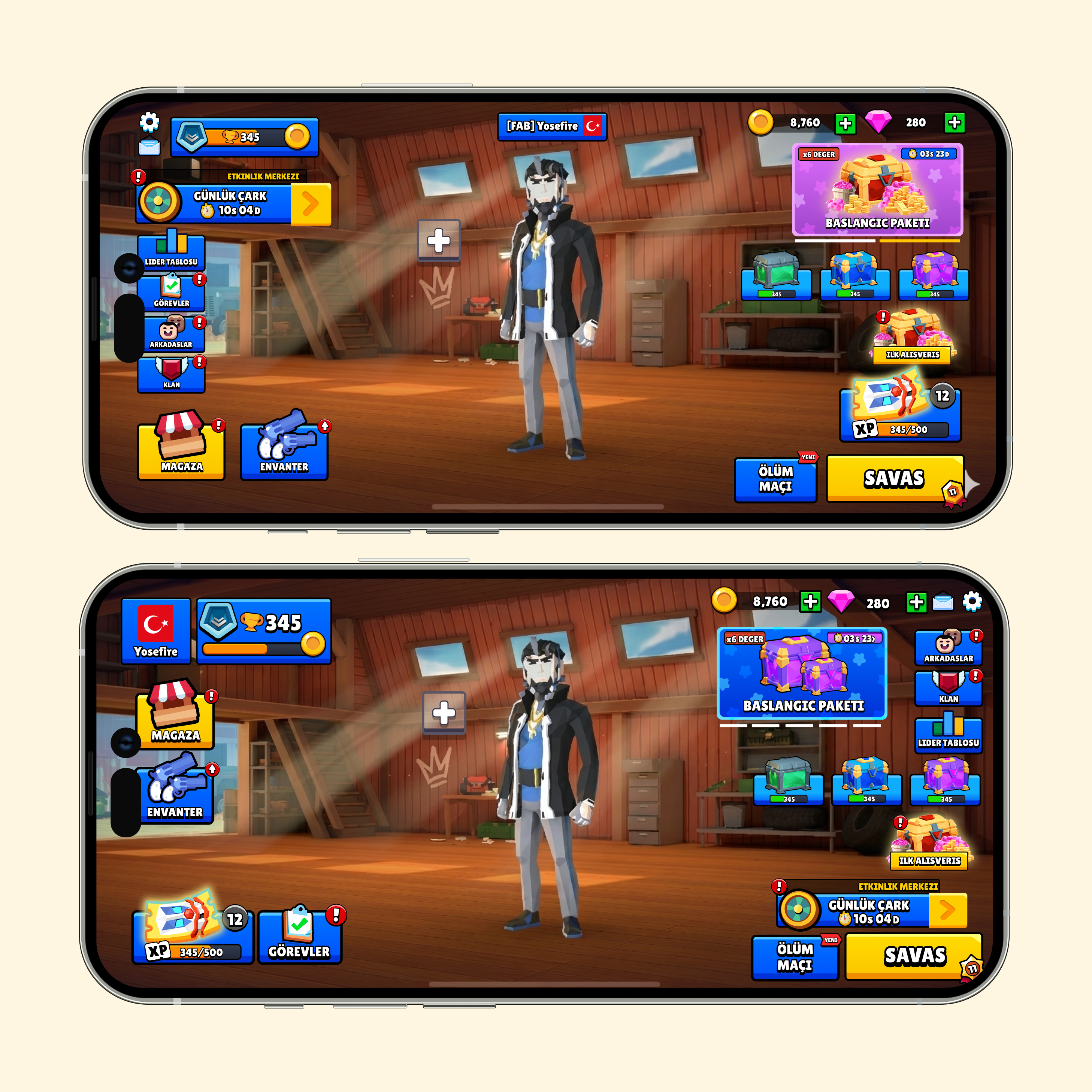 Polygun Arena Main Menu Redesign animation branding graphic design logo ui