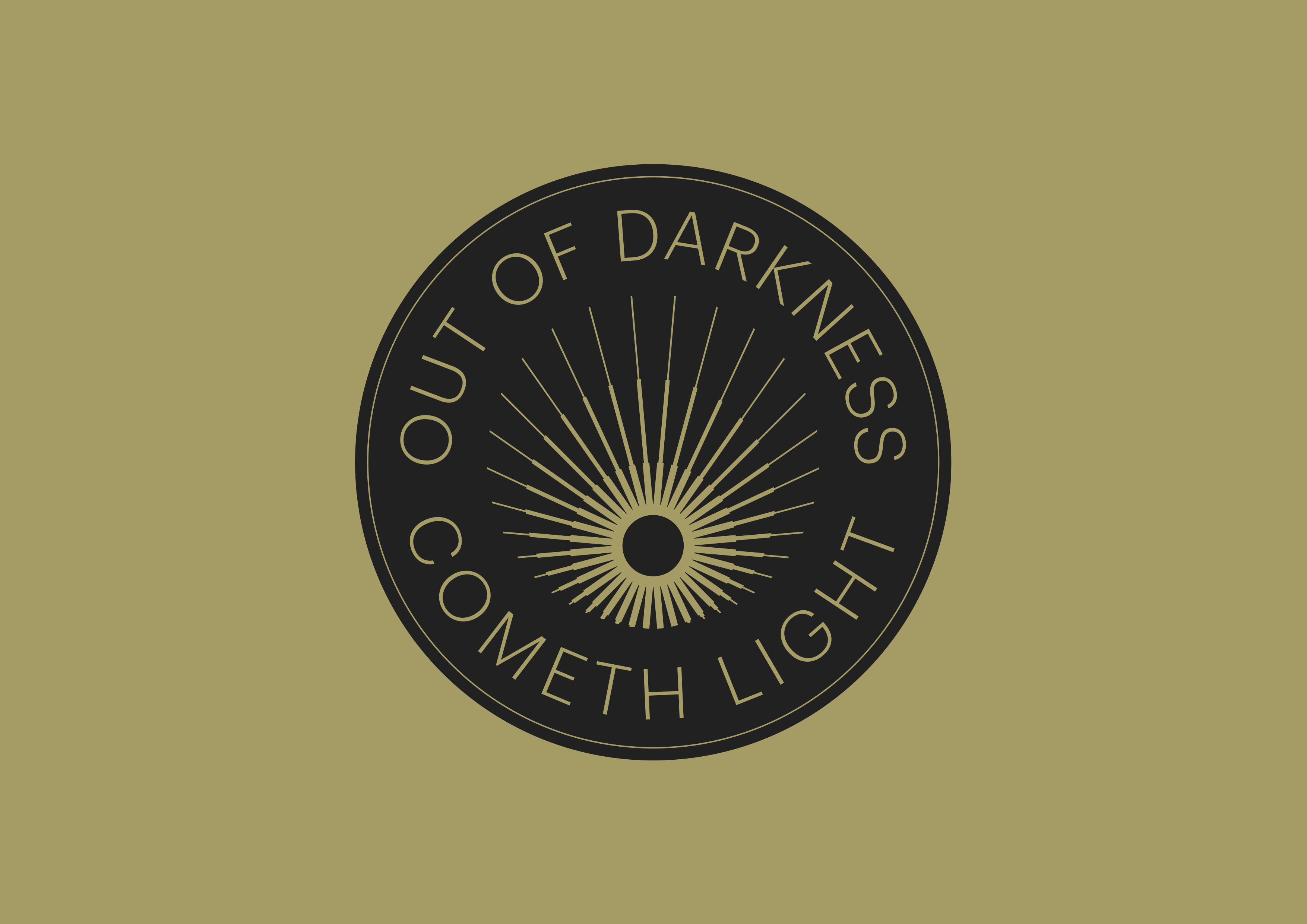 OUT OF DARKNESS COMETH LIGHT ☀️ badge branding illustration light logo logo design sun t shirt typography wolverhampton