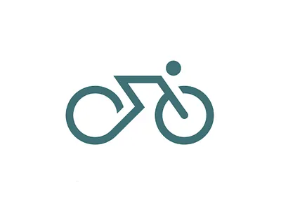 Bicycle Logo adventure bicycle bike creative cycle cycling fast gear graphic design icon outdoor people race team speed sport symbol transport vector logo wheel