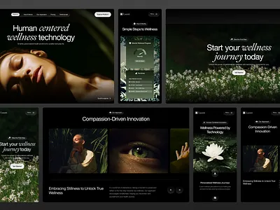 Lucent - Human-Centered Wellness Intelligence Website Responsive ai app design health humanity illustration landing page mobile platform responsive design ui uiux web design website wellness