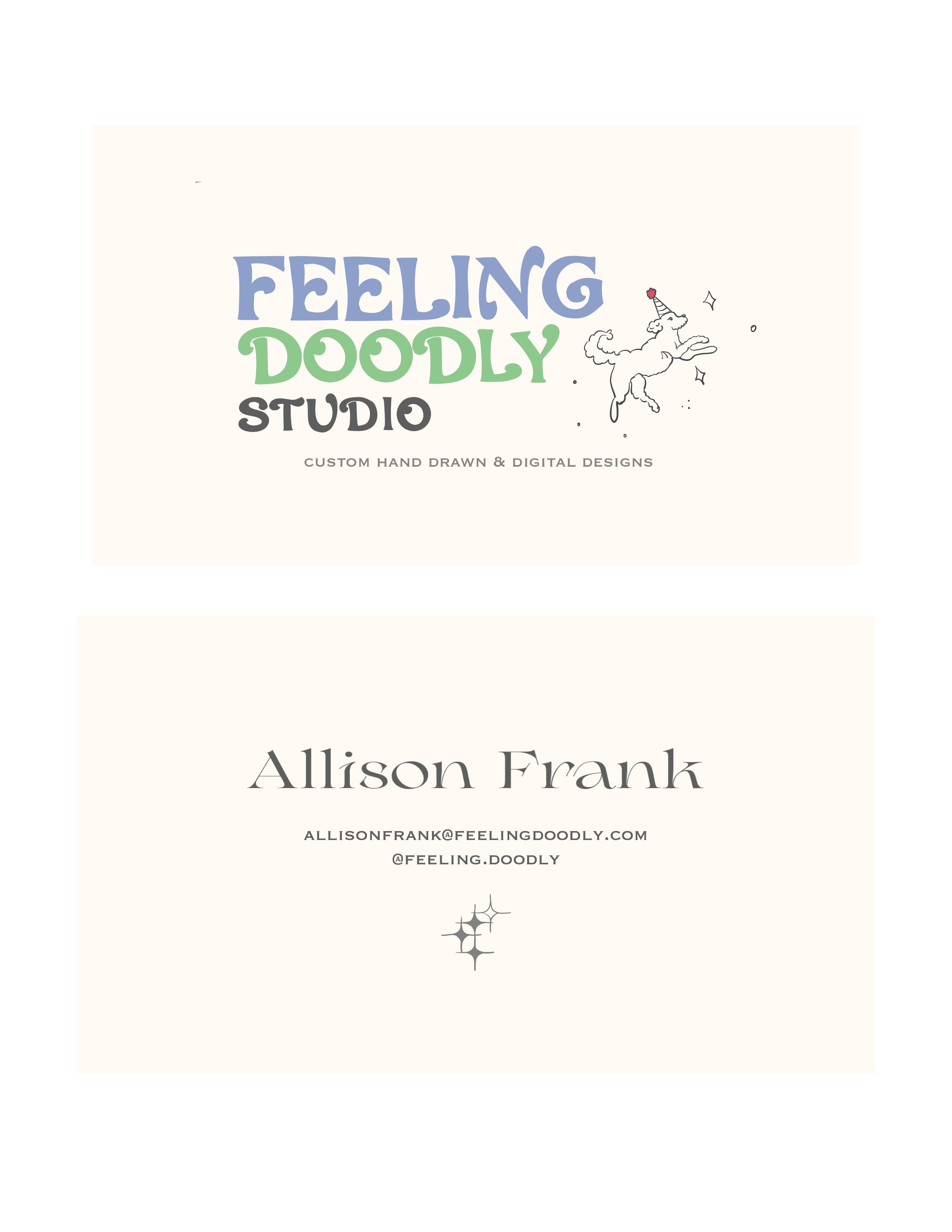 Example of Small Business/Cute Card