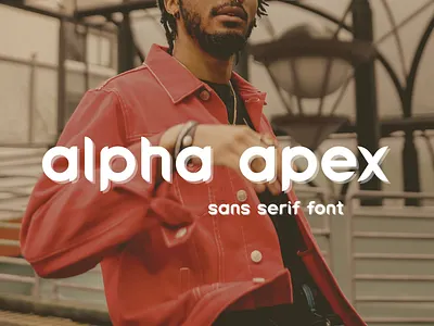 Modern Sans Serif font - Alpha Apex font modern sans serif font sport streetwear typography