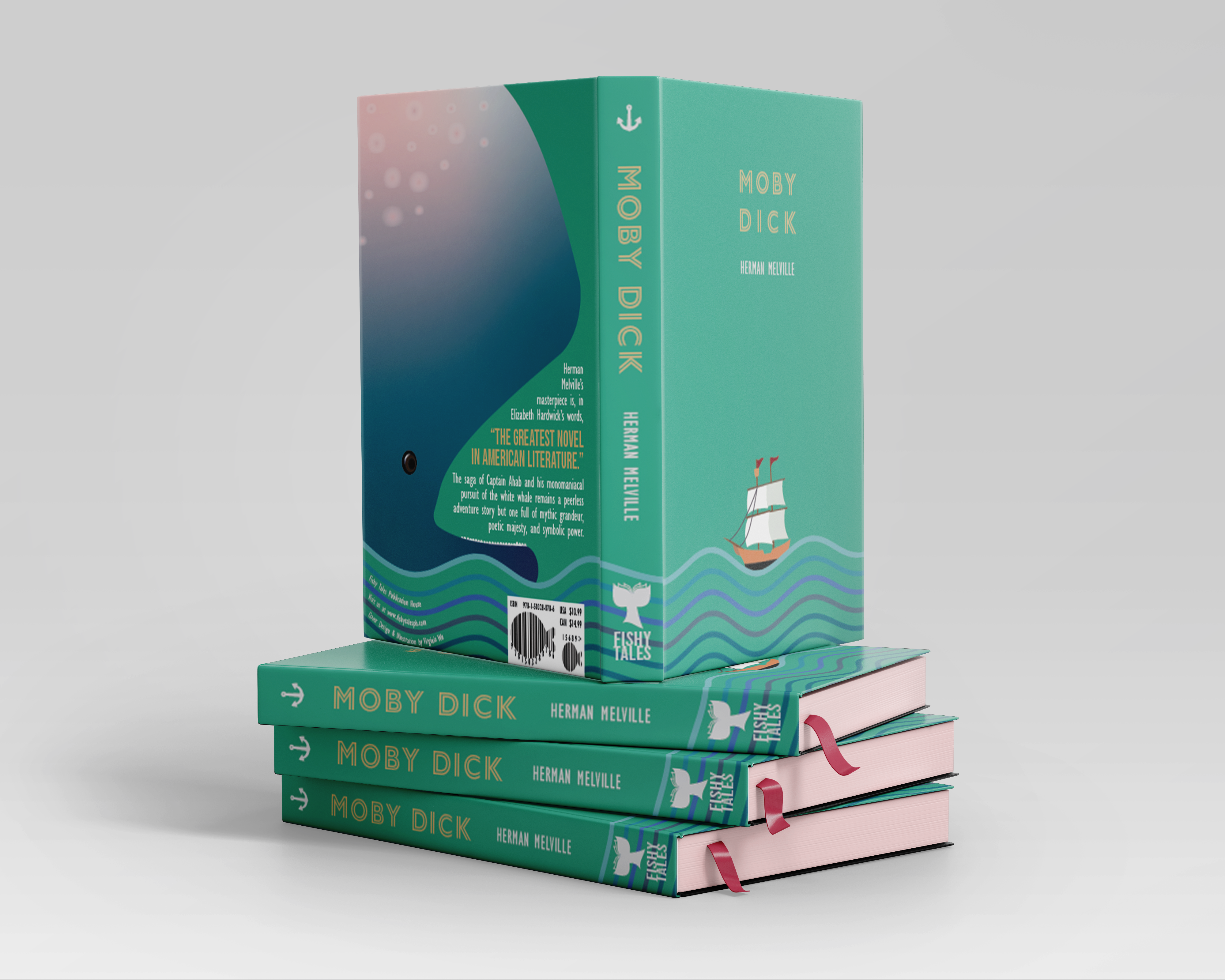 Redesign of the Moby Dick Book Cover