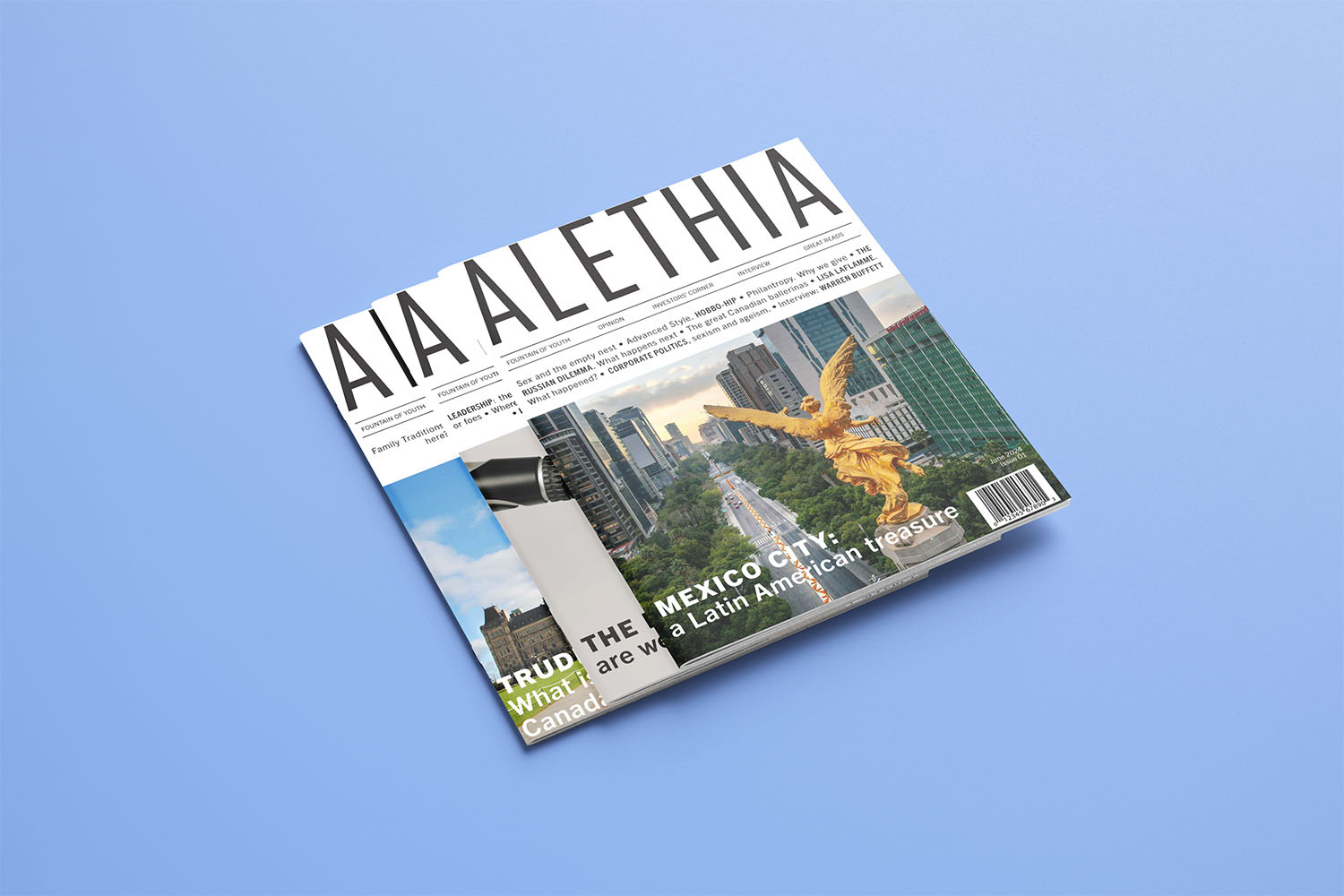 Alethia Magazine Cover and Layout Design