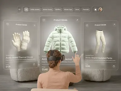 🧊 The Future of Shopping: AR Spatial UI ardesign augmented cart ecommercedesign futureofshopping graphic design productdesign shopping spatialui ui ui design ux uxdesign virtual reality vr xrdesign