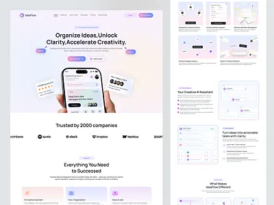 Idea Management Landing Page cleandesign creativityapp dashboarddesign design veli ideaboard ideamanagement ideamanagementapp ideaplatform ideasharing ideatracking innovationmanagement landing page landingpage landingpagedesign moderndesign productdesign productivityapp uiuxdesign webdesign webui