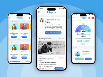 Alcohol Recovery & Wellness Platform · Mobile App UI app design branding clean ui design graphic design health app healthcare landing page logo mental health mobile app mobile ui product design recovery uidesign uiux webdesign wellness app