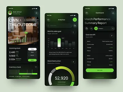 AI Analytics Dashboard Mobile App analytics appdesign businessapp dashboard datavisualization fintech mobileapp moderndesign productdesign saas ui uidesign uiinspiration ux uxdesign