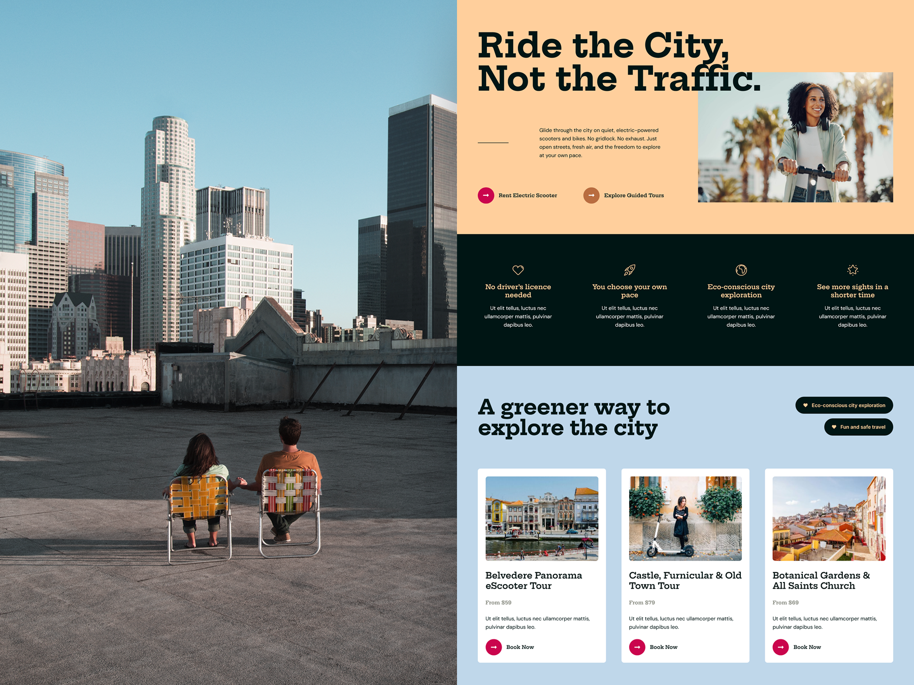 Electric Scooter & Bike Rental Tour Operator & Travel Website