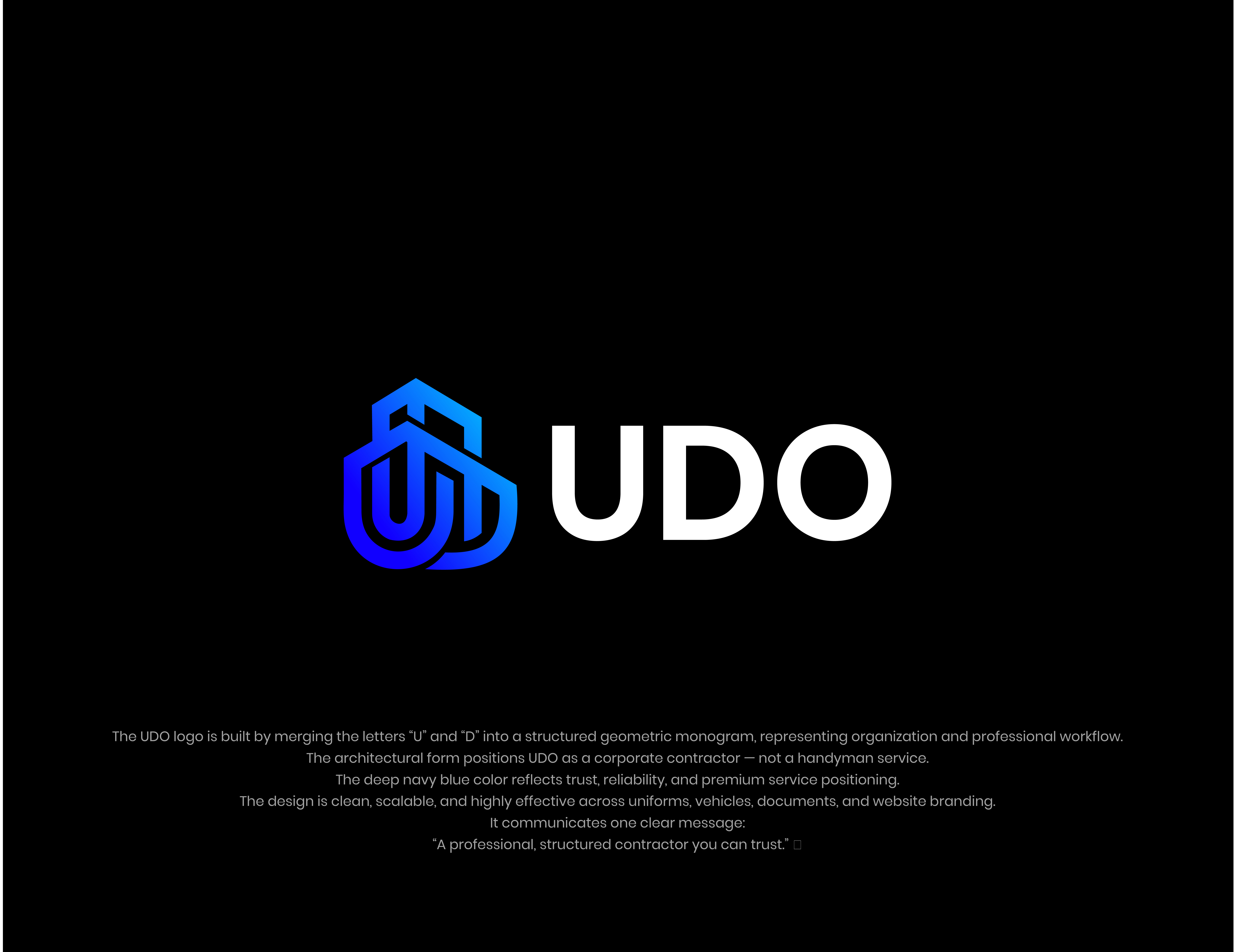 Contractor logo, logo design, UD icon logo, minimal logo, logo brand logo branding bulding logo construction logo d logo graphic design icon logo iconic logo letter ud logo logo logo design logo icon meaningful logo u logo