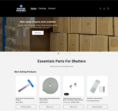 Shopify Store - Shutter Masters Australia shopify store