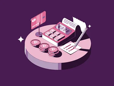 Illustration for a Dubai-based fintech graphic design icon illustration