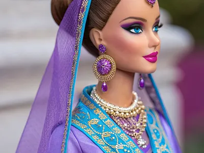 "Royal Saree" | Indian-Inspired Barbie Elegance 3d modeling 3d rendering adobe illustrator art character design concept art design design inspiration graphic design illustration